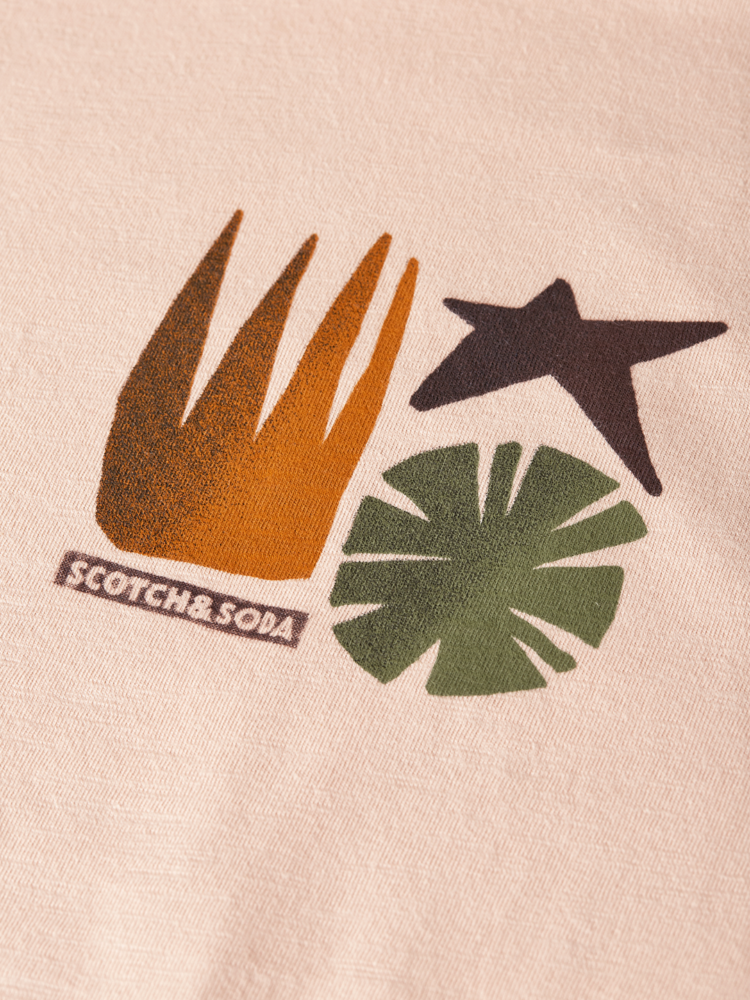Front back artwork loose-fit T-shirt
