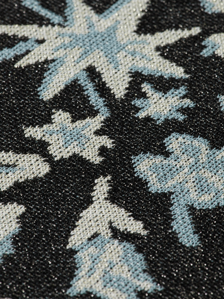 40 Years Jacquard Belted Knitted Jacket