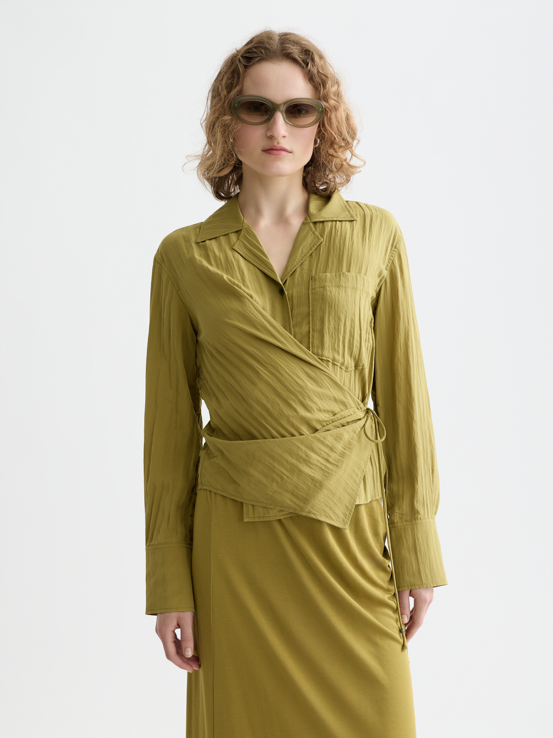 Long Sleeve Wrap Shirt