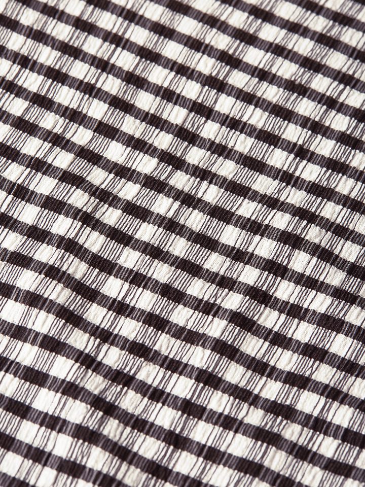 Drapey gingham long sleeve T-shirt