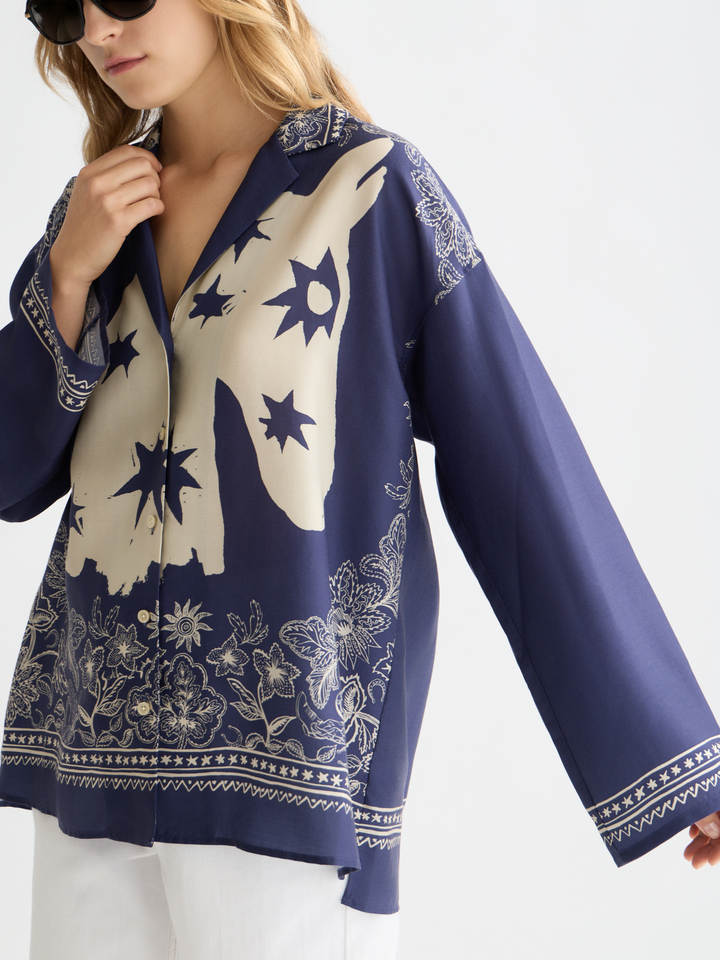 Printed relaxed fit shirt