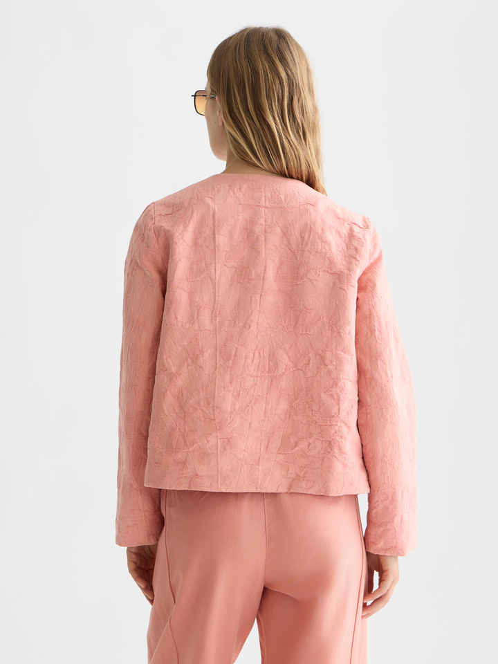 Structured jacquard blazer