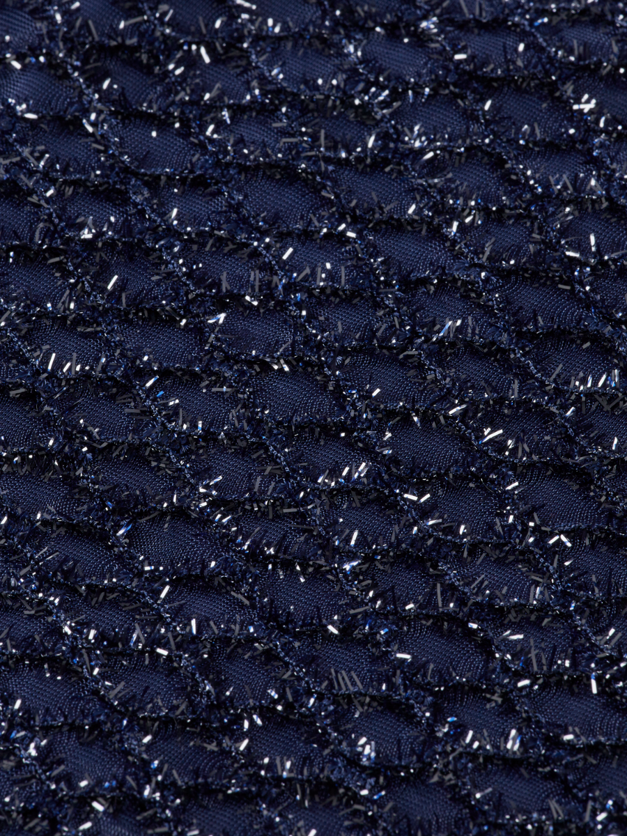 Lurex smocked skirt