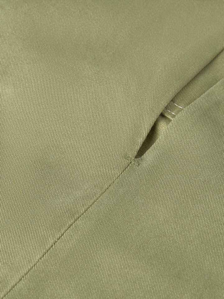 Belted utility mini dress