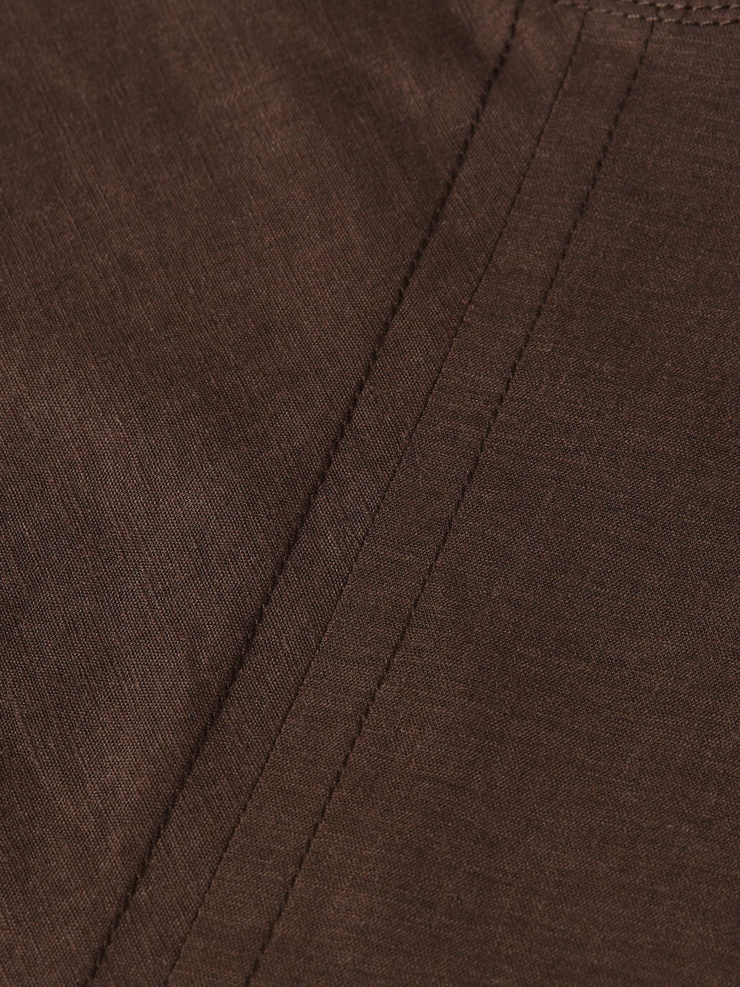 Relaxed linen blend ankle length tie dress