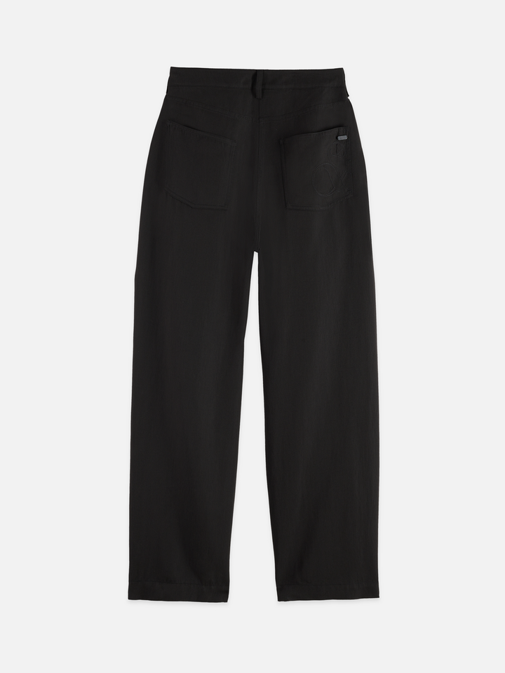 Lotus - High Rise Barrel Leg Twill Pants