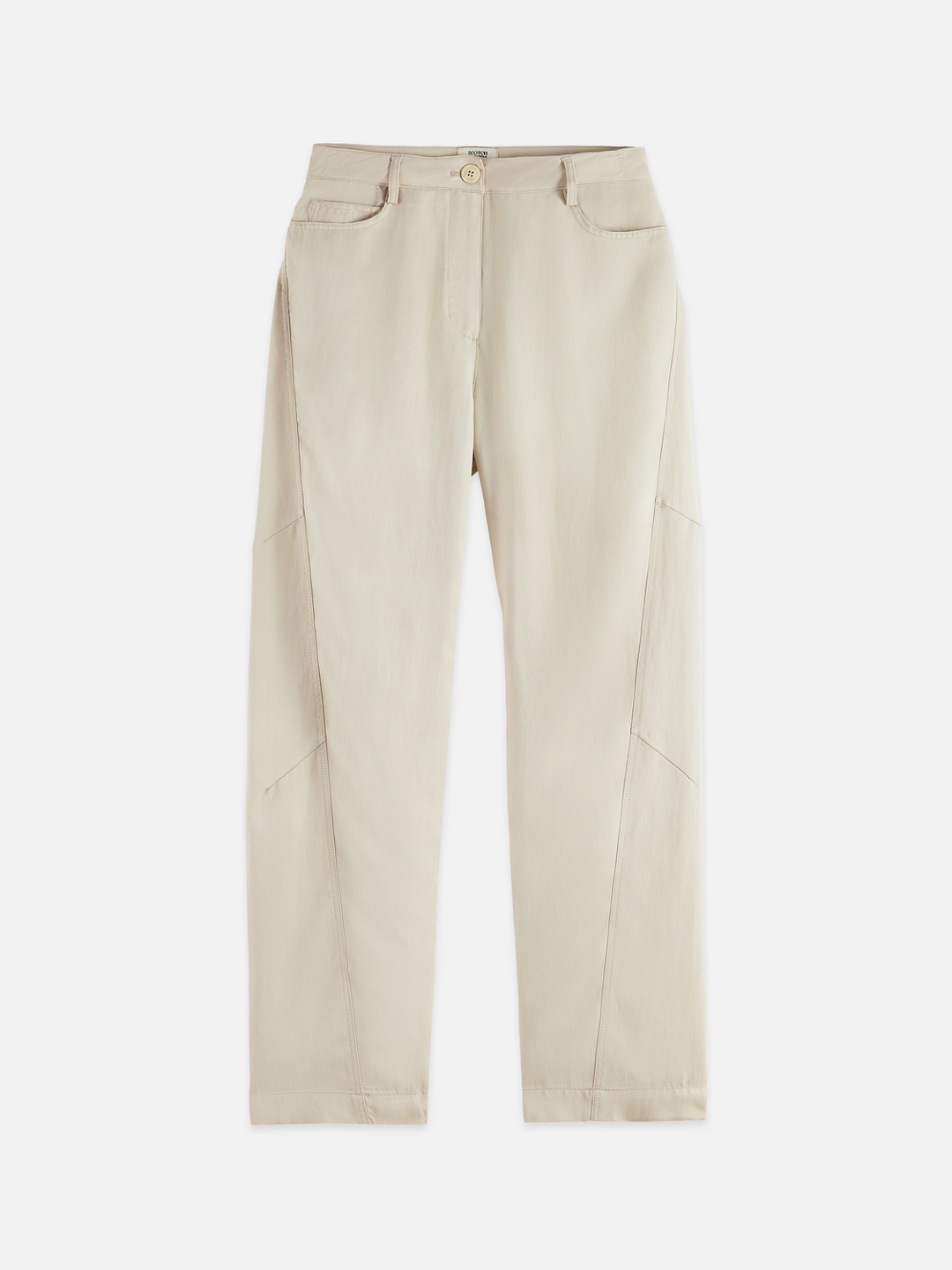 Lotus - High Rise Barrel Leg Twill Pants