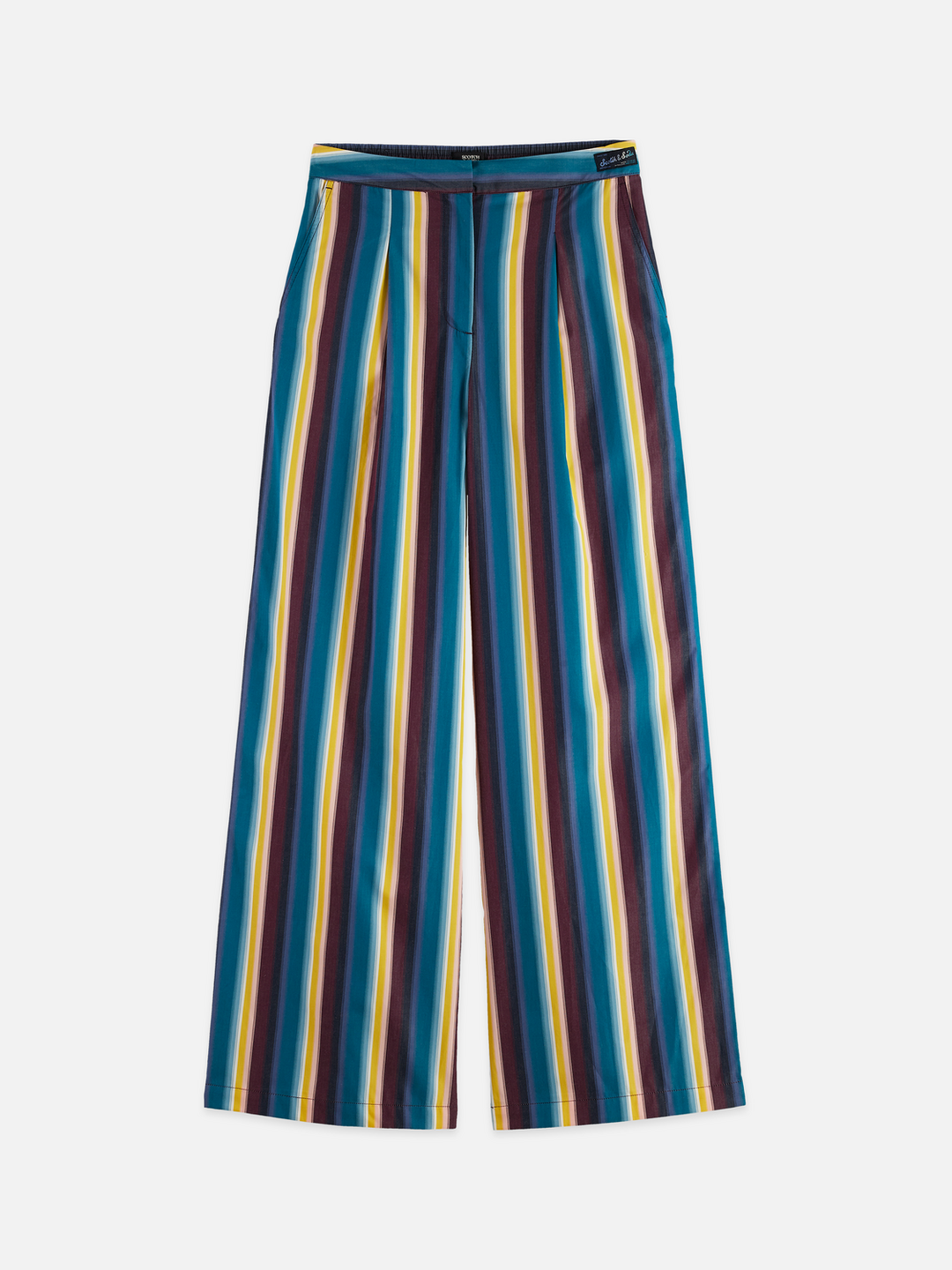 Eleni - High Rise Wide Leg Striped Pants