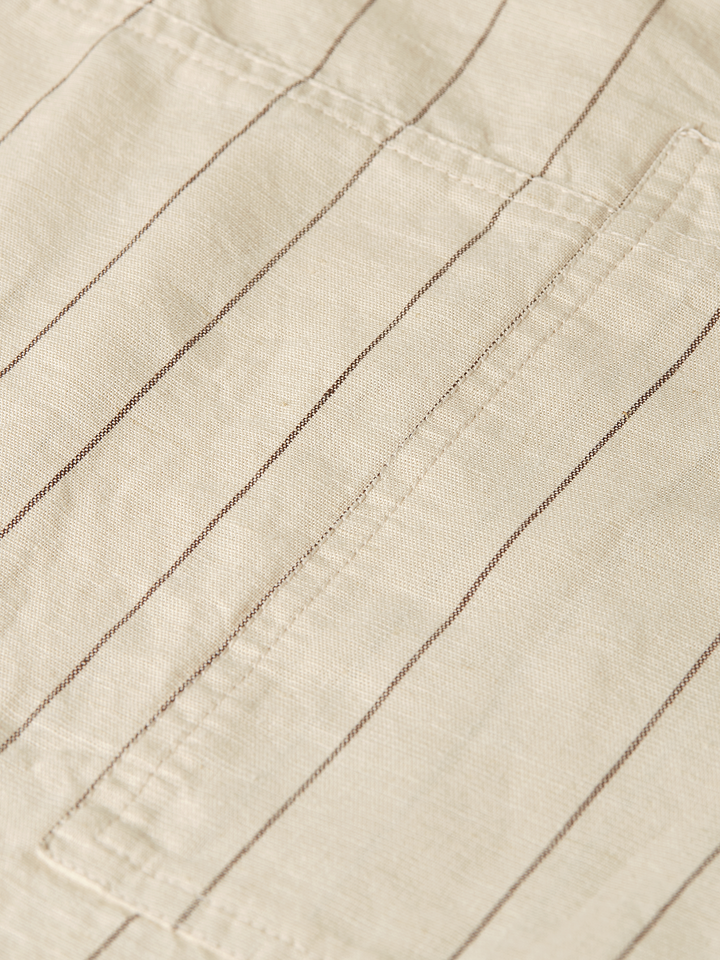 Noa - Linen high-rise wide-leg relaxed pull on pants