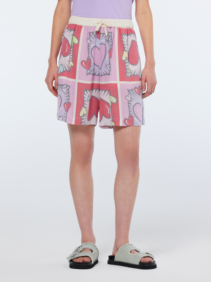 

Burton Morris short, Burton morris heart print