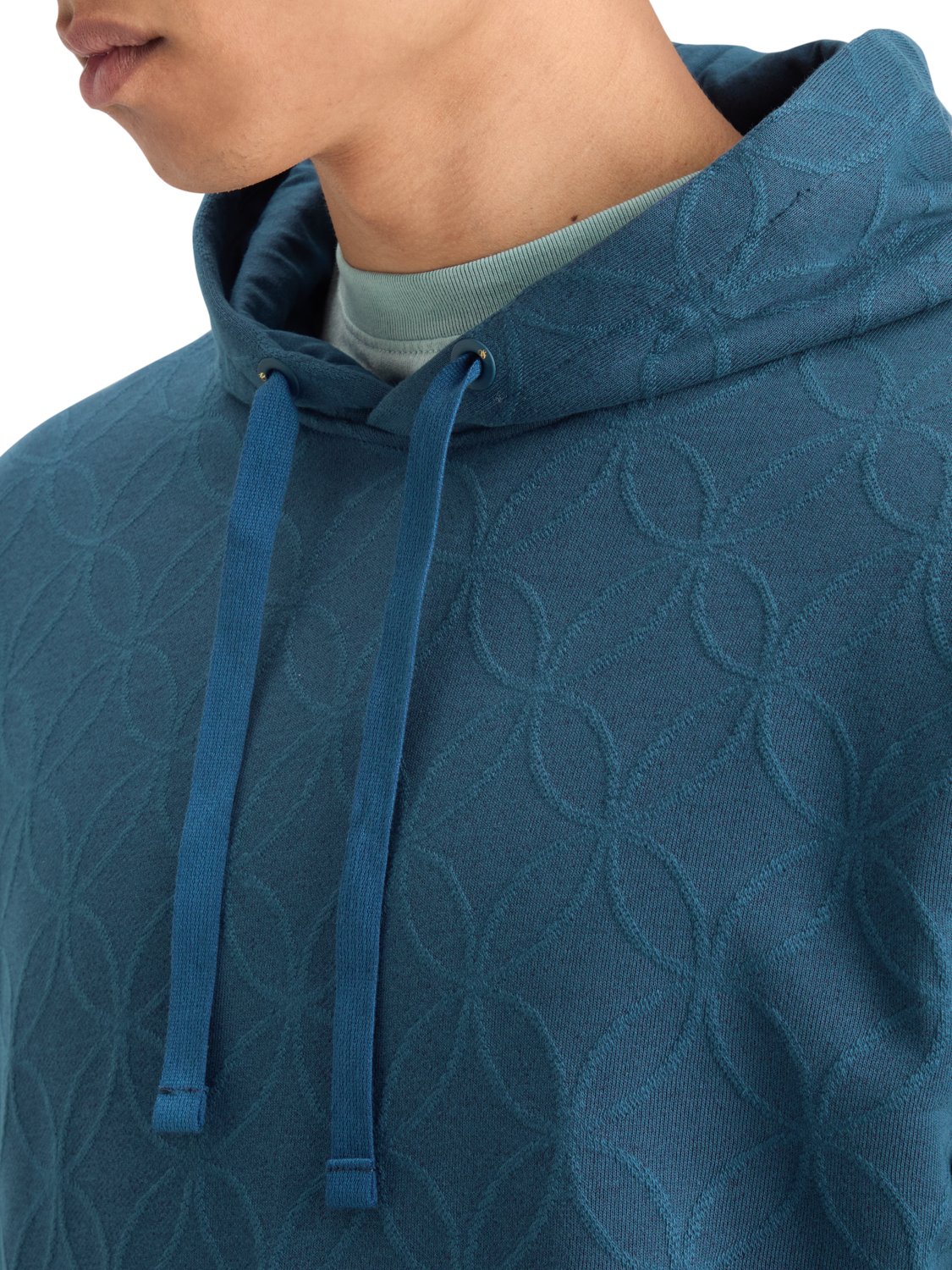 

Jacquard Terry Hoodie, Heritage blue