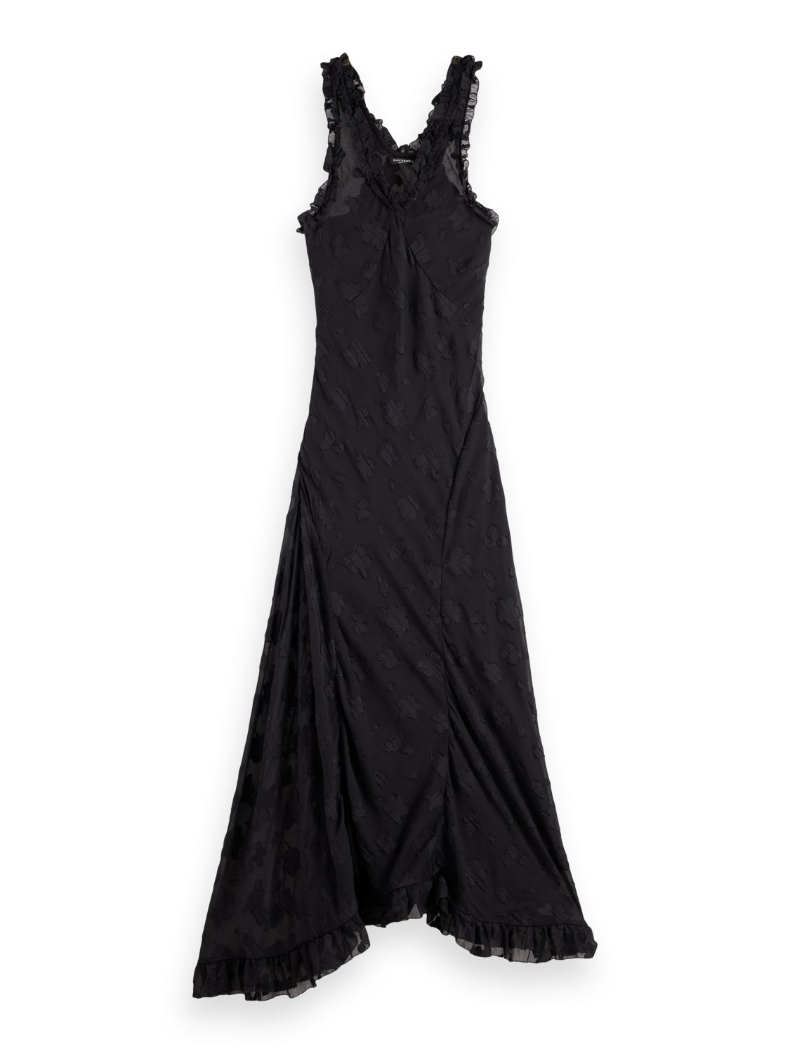 

Maxi Ruffle Dress, Black