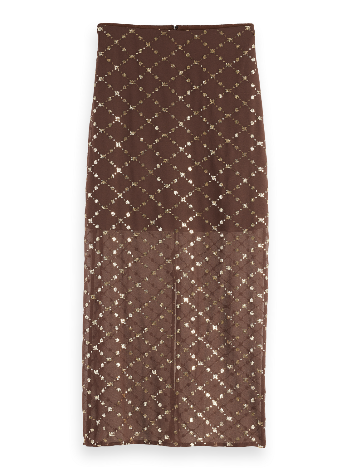 

Tube Skirt With Embellishments, Coffee