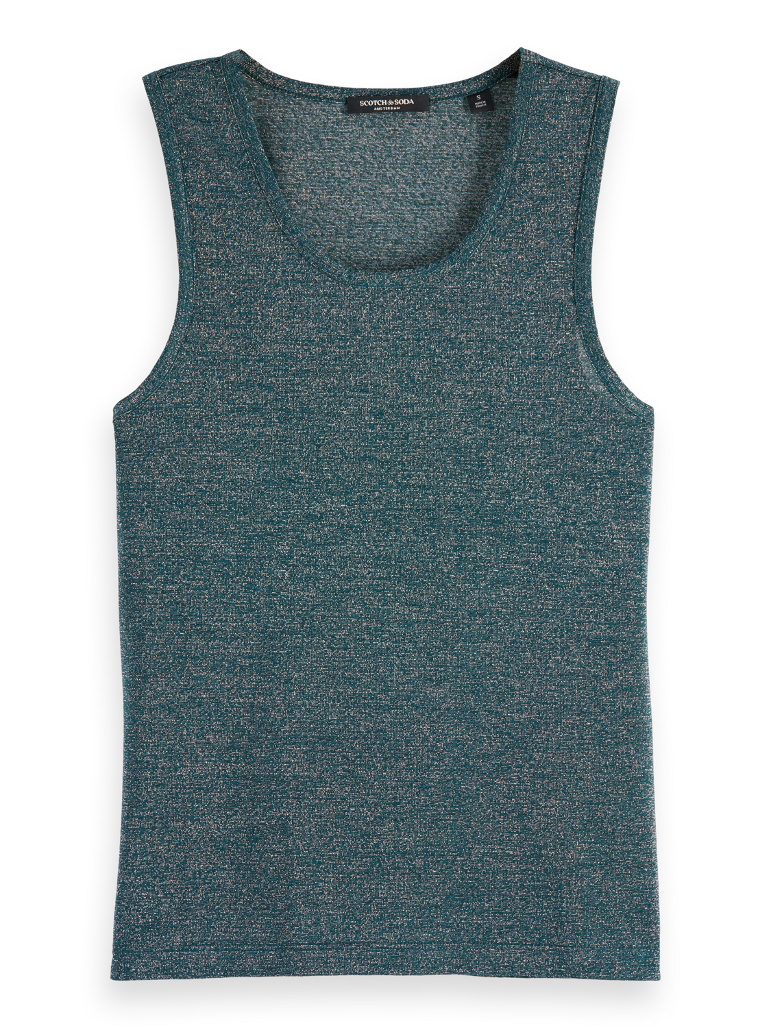 

Lurex Racer Tank, Cypress green