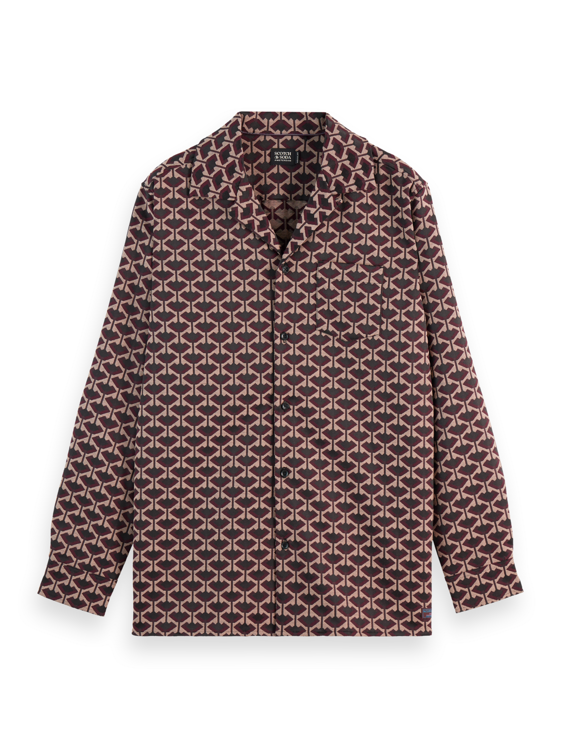 

Regular Fit Jacquard Shirt, Mocha