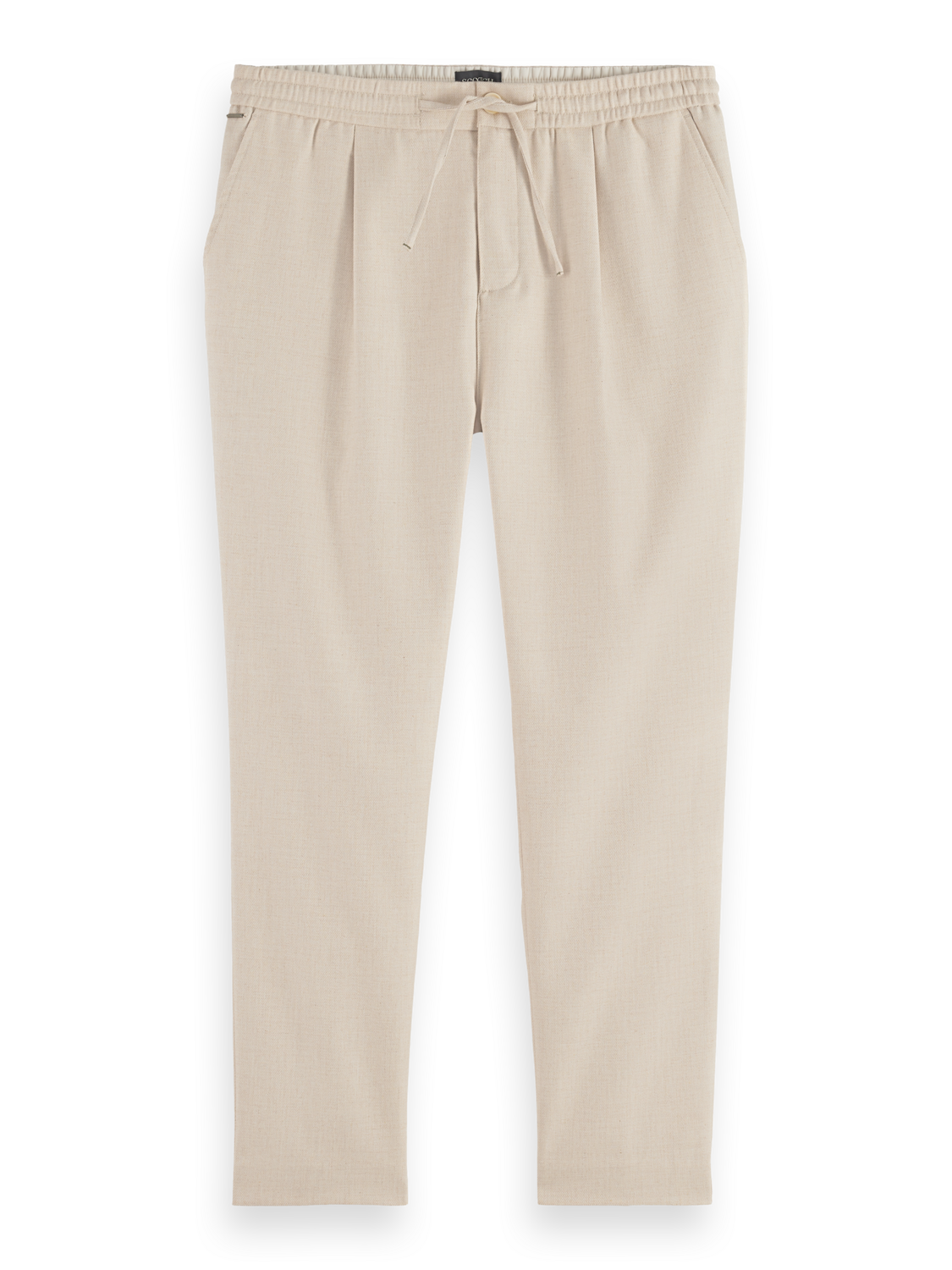 

Morton - Cotton/Wool Blend Twill Jogger, Parchment