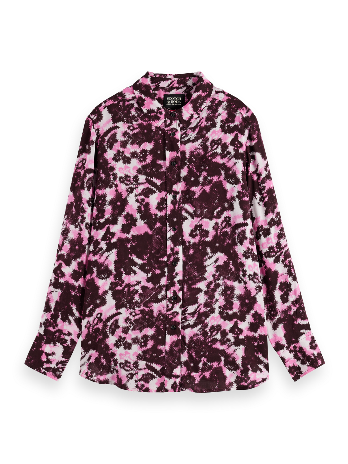 

Viscose Printed Relaxed Fit Shirt, Winter floral