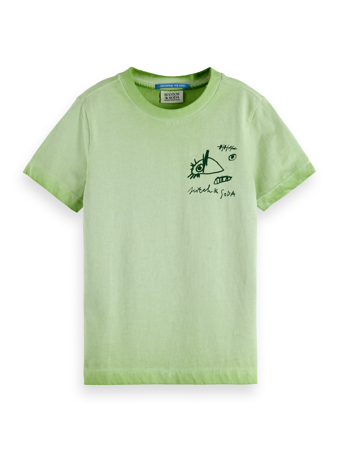 

Regular-fit garment-dyed t-shirt with front artwork