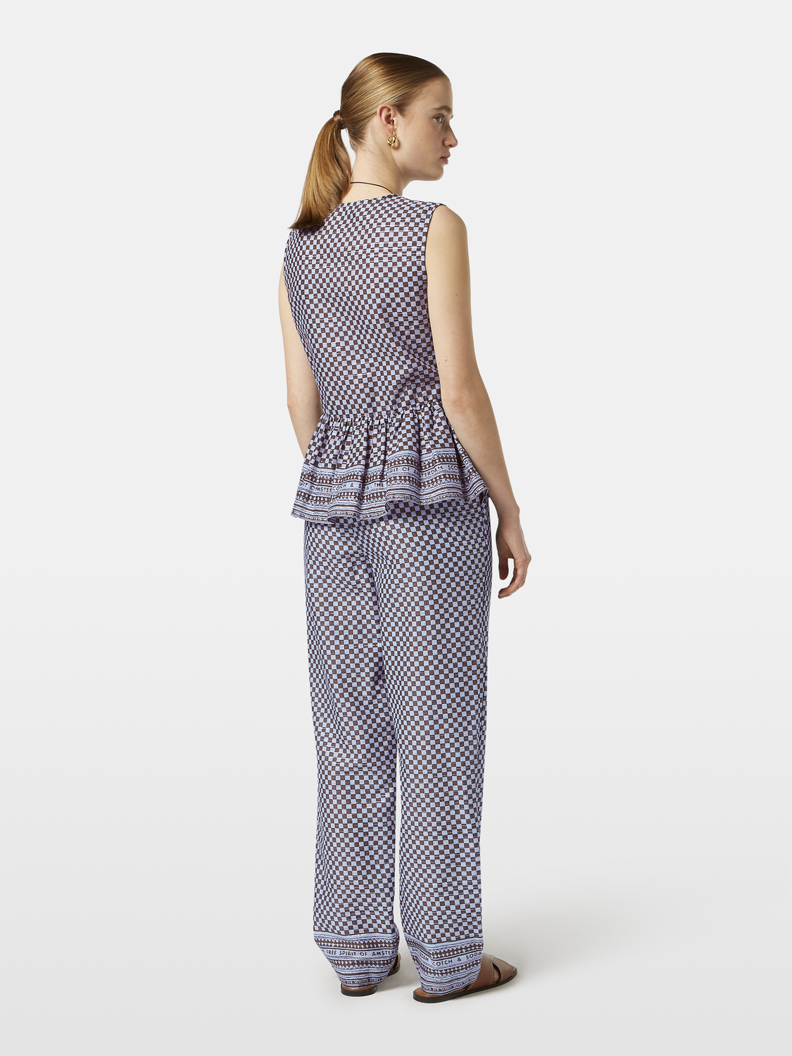 

Bow Details Top, Block print