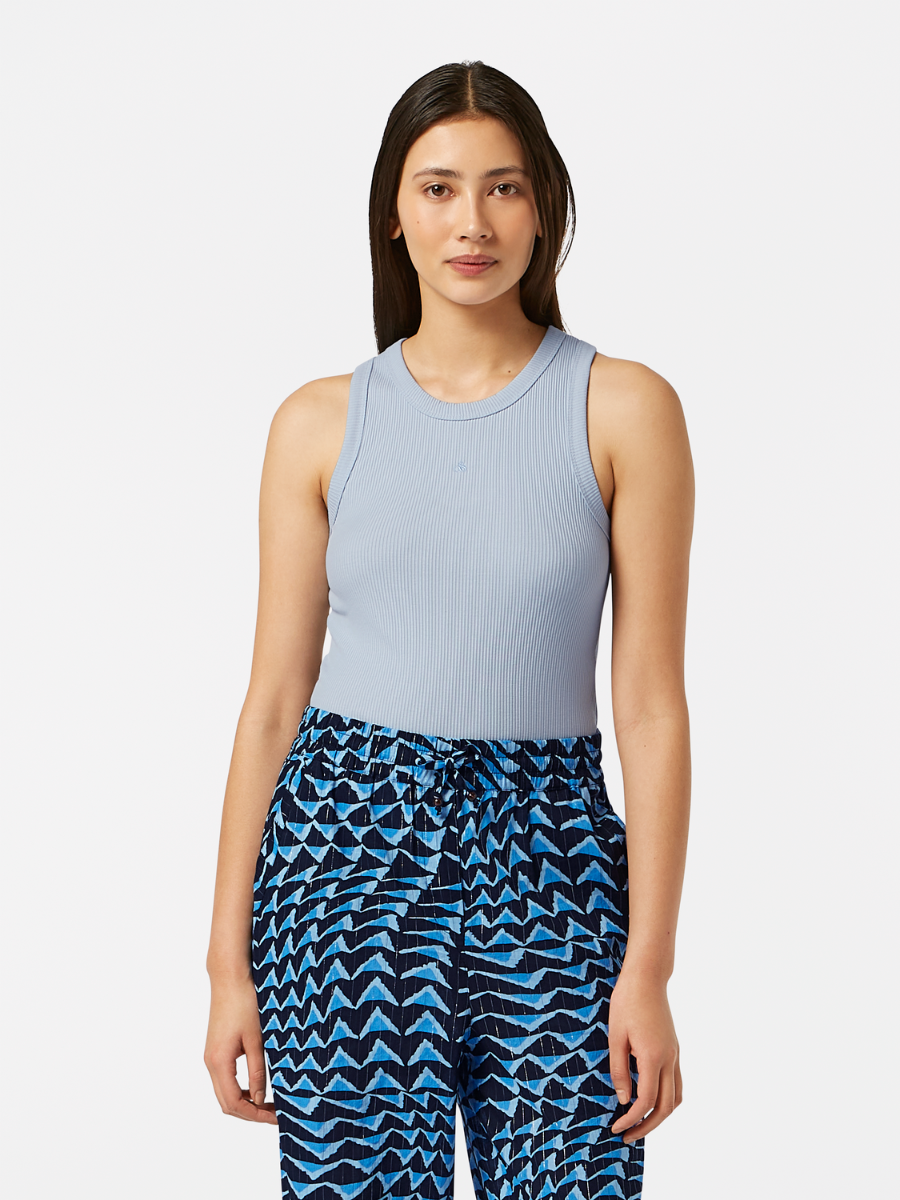

Rib Tank, Shirting blue