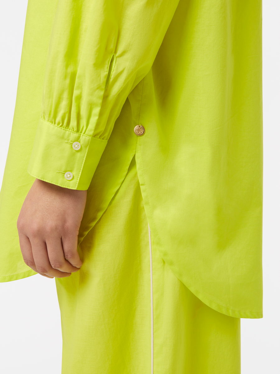 

Oversized light weight cotton shirt, Citrus yellow